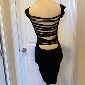 Chic Black Backless Women's Dress NWOT